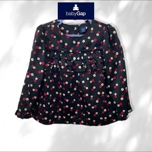 Baby Gap Long Sleeve Floral Blouse